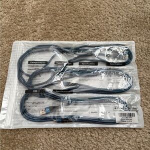 USB to Lightning Port Charging Cable for Apple Devices - 3 pack